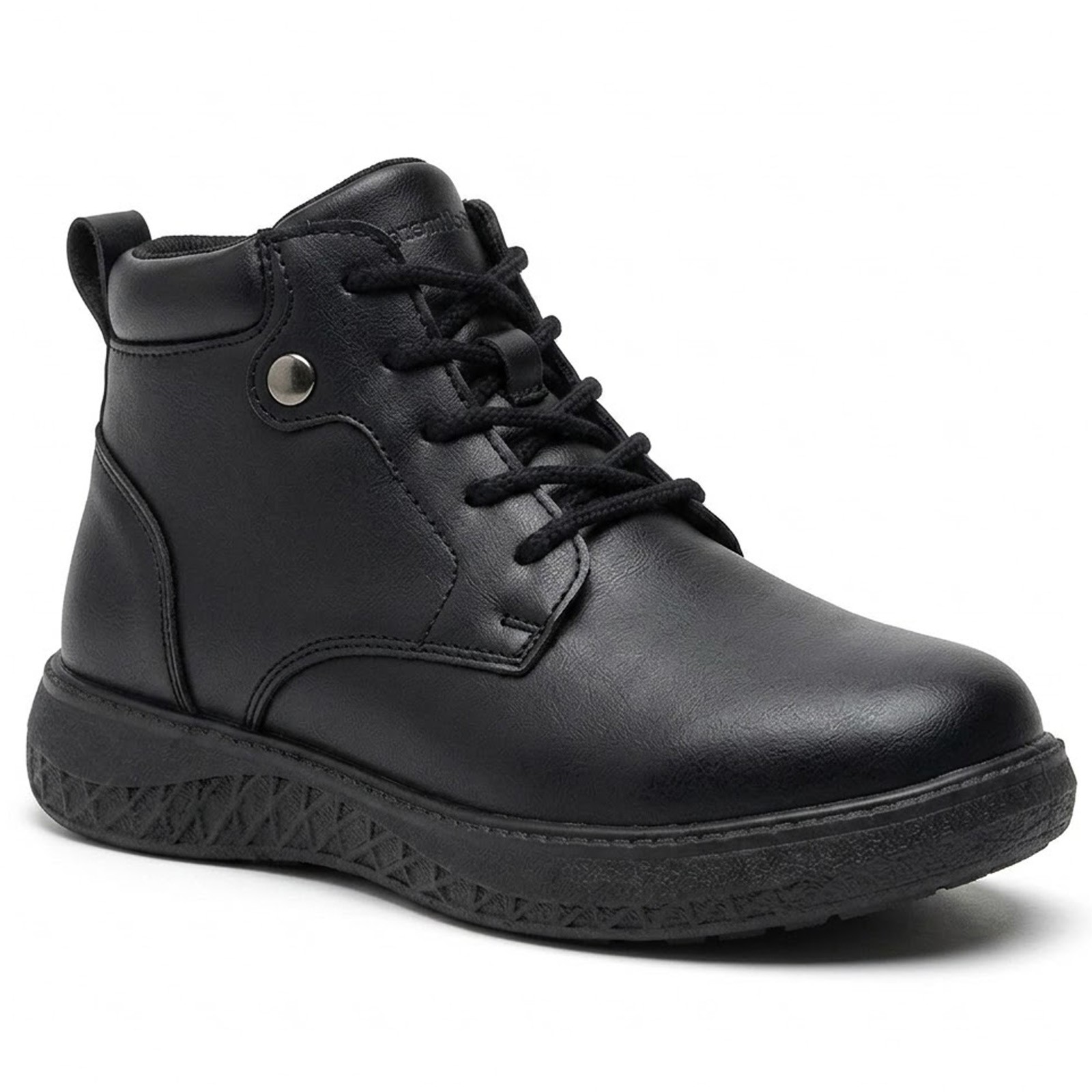 Botin Escolar Basico Ni&ntilde;o Chabelo C264-a Piel Negro Cierre image number null