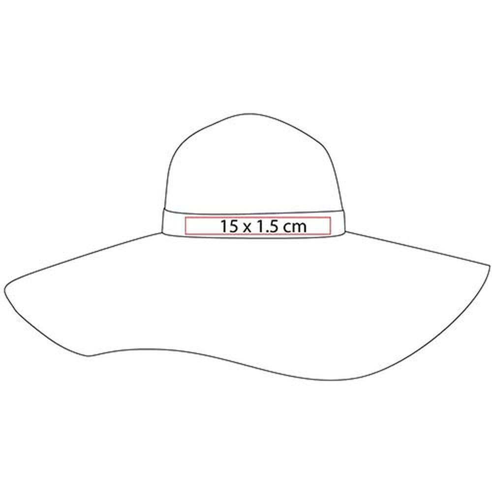 Sombrero promocional de paja con cinta removible y velcro - Juno image number null