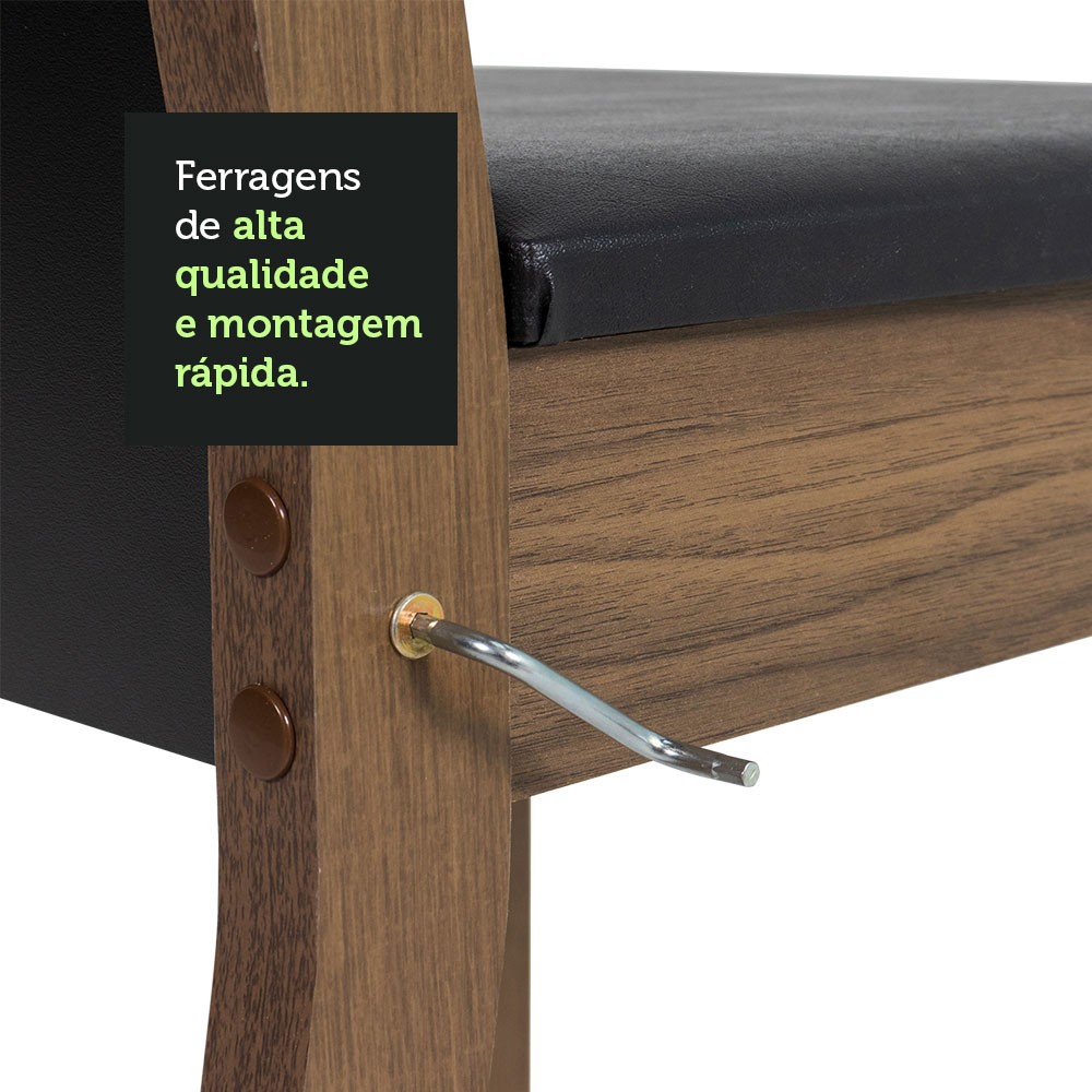 Juego de Comedor con Mesa y 4 Sillas Madesa Havana NM image number null