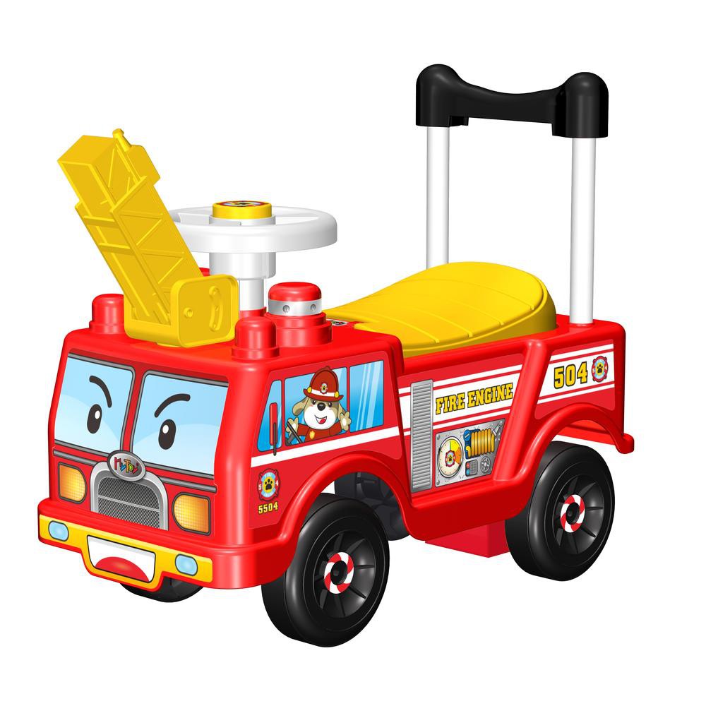 Montable Correpasillos Carrito Impulsor Bombero Mytoy 5504 image number null