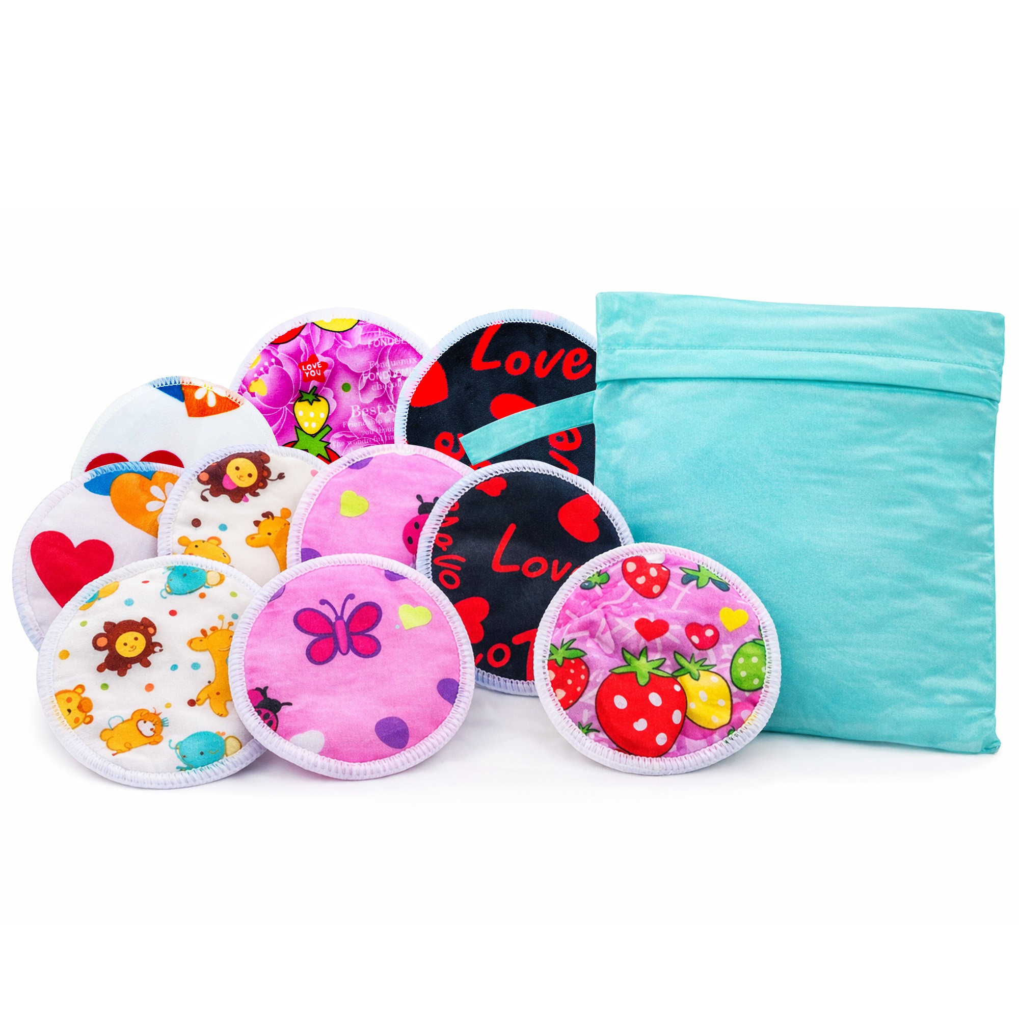 Protectores De Lactancia Lavables Ecol&oacute;gicos Tela Ecobaby Original M&aacute;s Bolsita Wetbag image number null