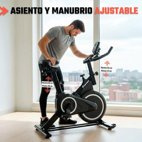 Bicicleta Spinning Fija Estacionaria Fitness Monitor Pulso Centurfit image number null