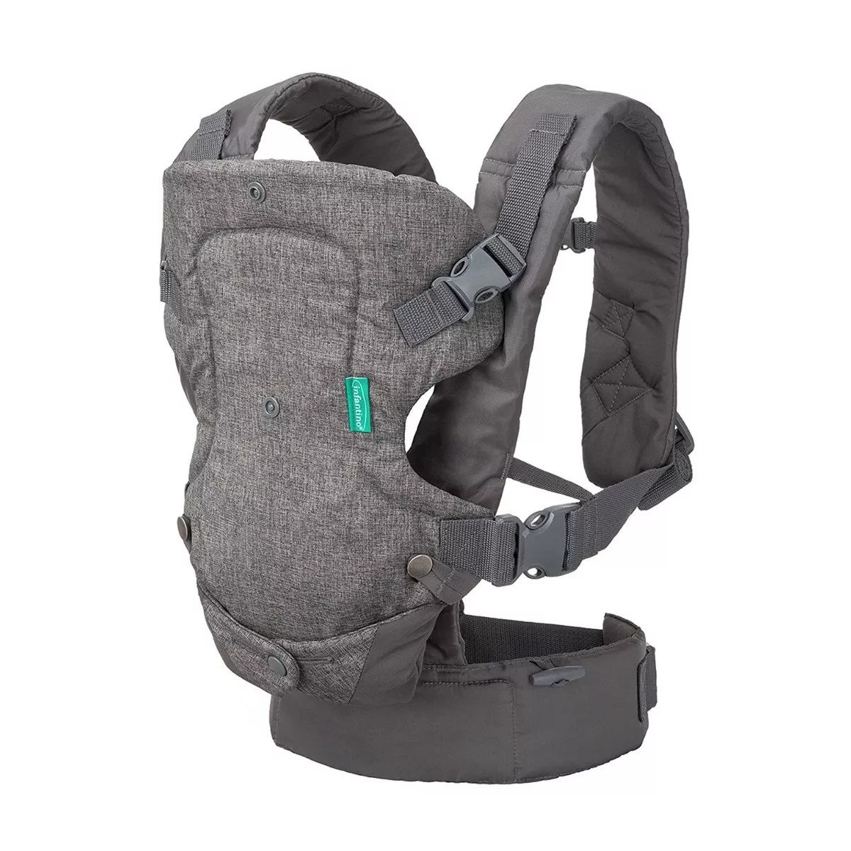 Mochila Cangurera Para Beb&eacute; Ergon&oacute;mica, 4 Formas De Porteo,Gris image number null