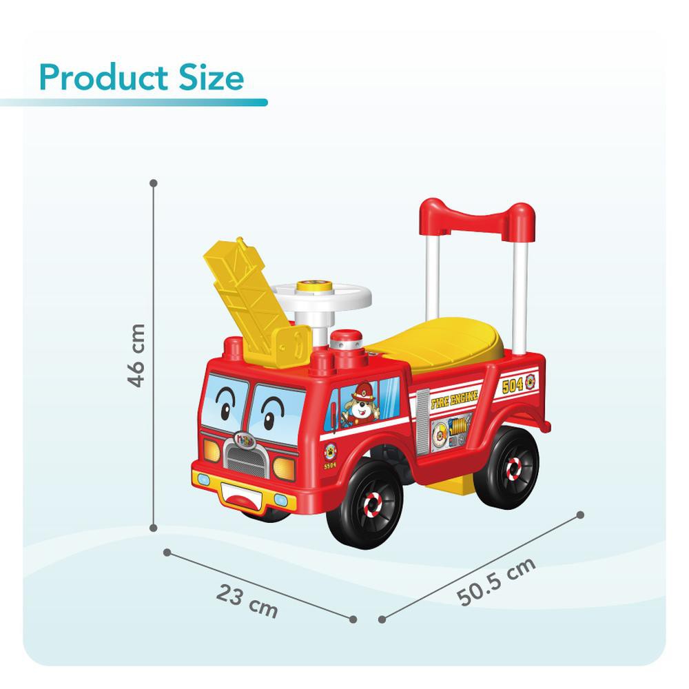 Montable Correpasillos Carrito Impulsor Bombero Mytoy 5504 image number null