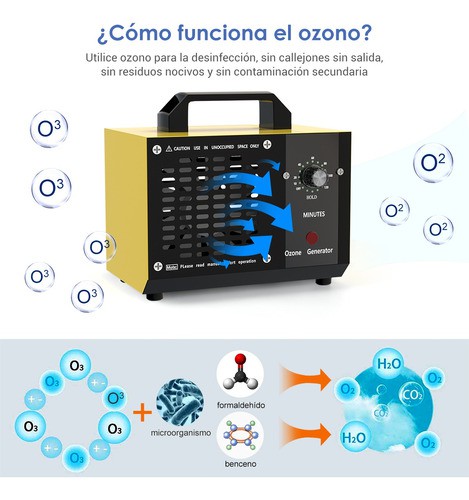 Purificador De Aire Port&aacute;til Generador De Ozono 10000mg image number null