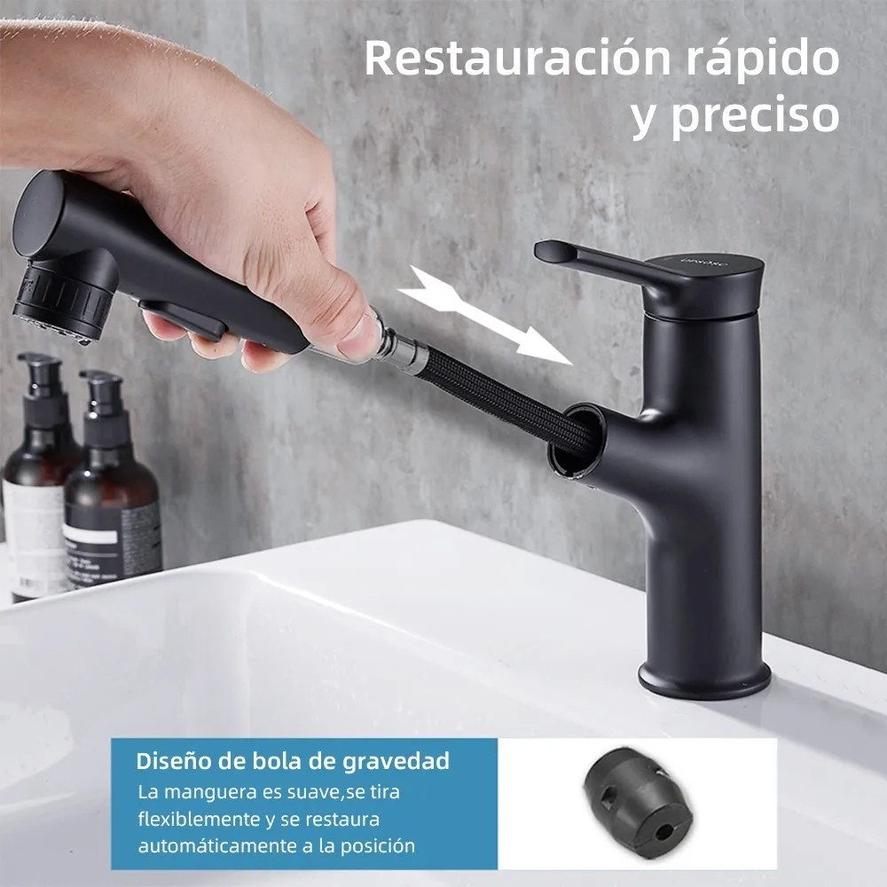 Llave Mezcladora Ba&ntilde;o Lavabo Extracci&oacute;n 3modo Agua image number null