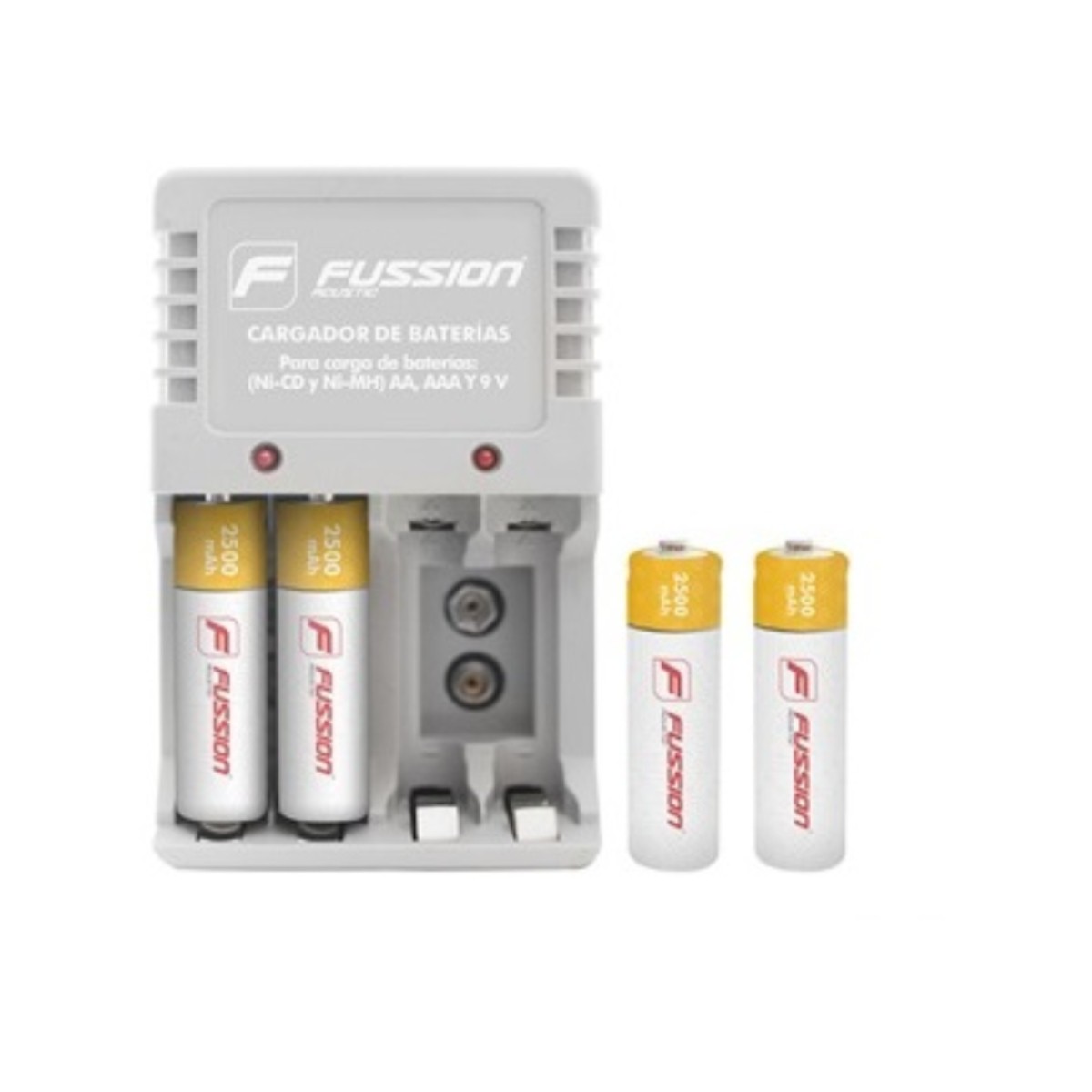 Cargador de Pilas Fussion BC-2005 AA/AAA 4 Pilas ENDY1 image number null