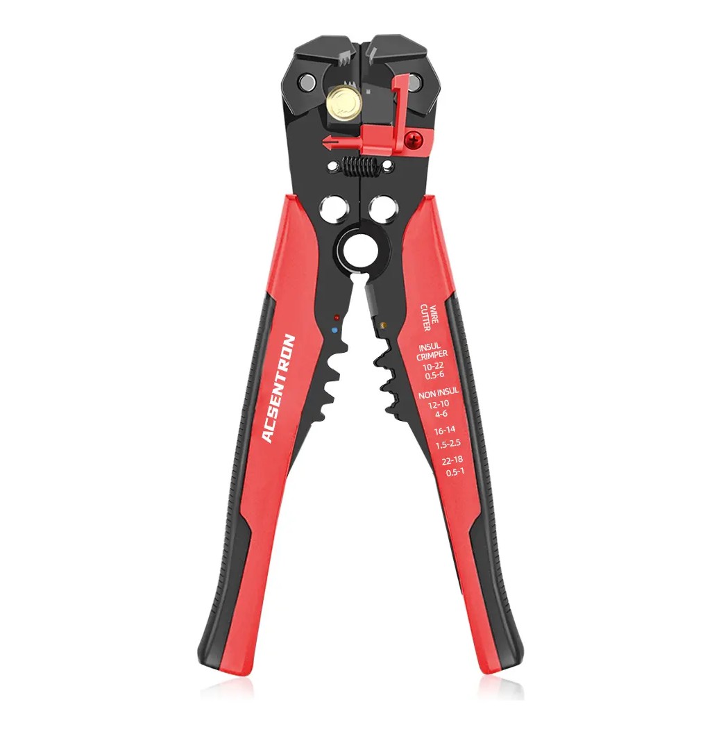 Cortacables 5 Y 1, Pelacables Autom&aacute;tico Multifuncional Rojo/Negro image number null
