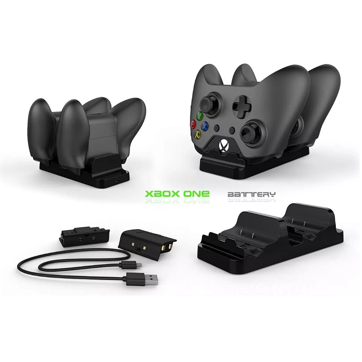 Base Cargadora Doble Negro image number null