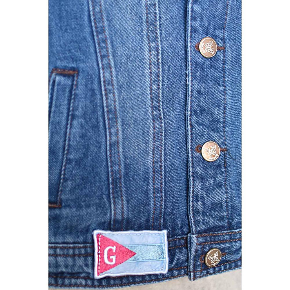 Chamarra denim con capucha desmontable /Kids 31701 (Azul dark) image number null