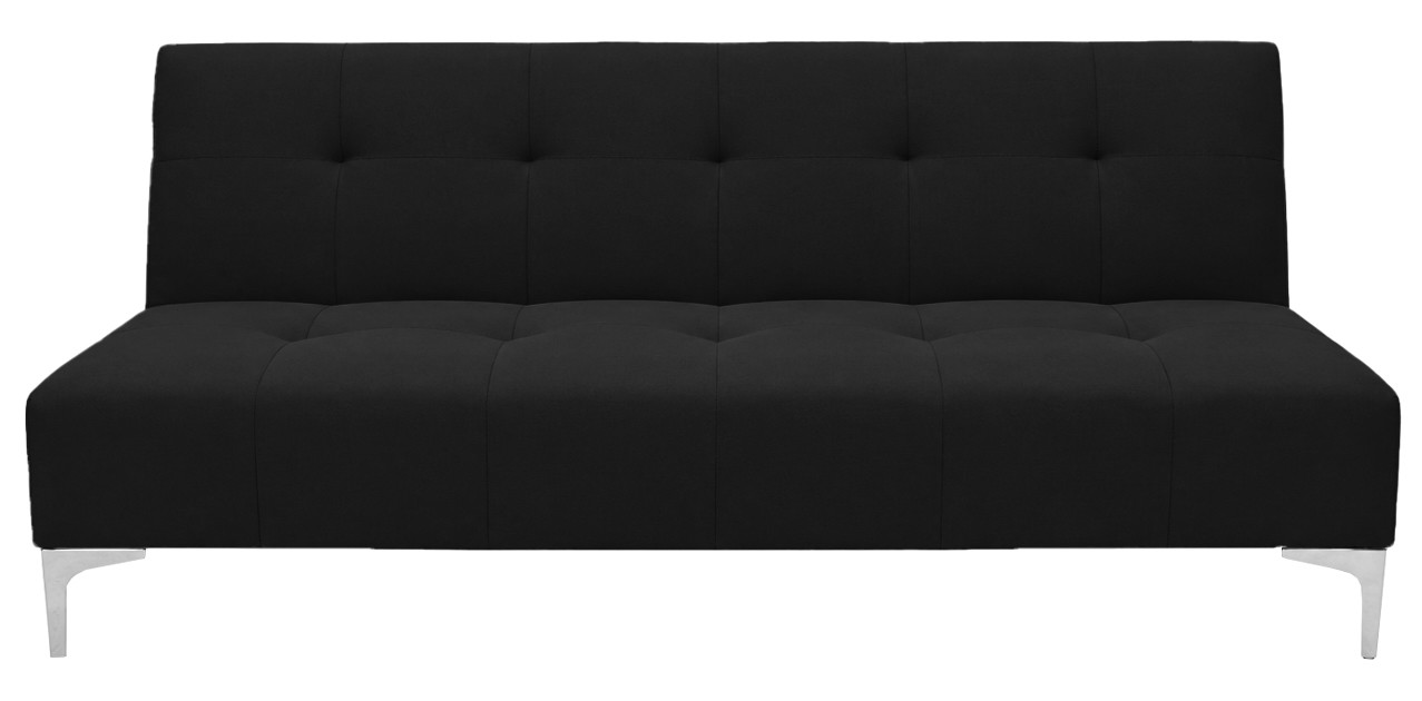 Sofa Cama Vegas Lino Negro, El Bazar Store, Reclinable 3 posiciones. image number null