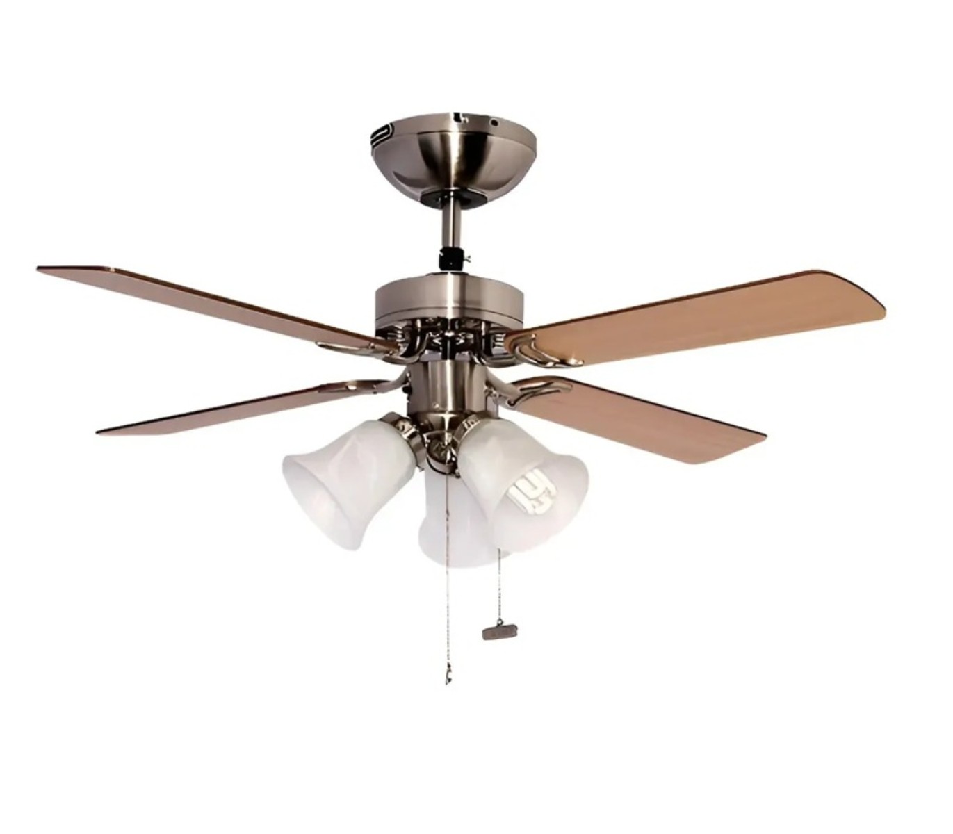 Ventilador de Techo Masterfan VDPLCLSA42 42 pulgadas Oporto Plafon con Luz Satinado ALBY image number null