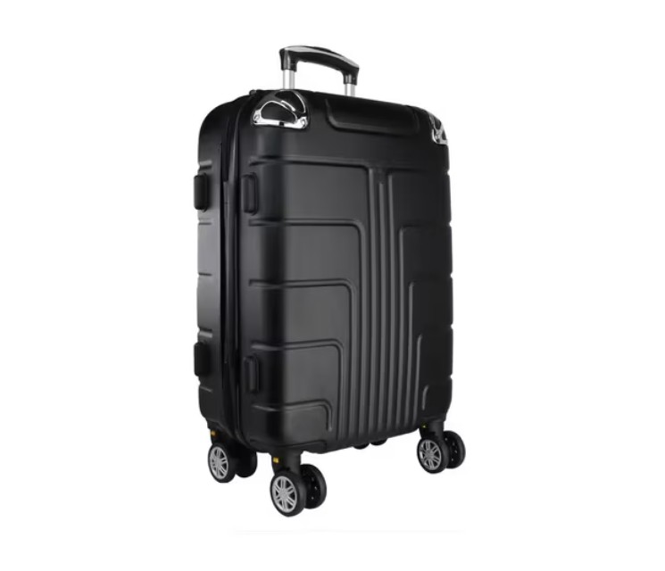 Maleta 10 Kg Cabina Candado Seguridad Doble Llanta 360 Negro image number null