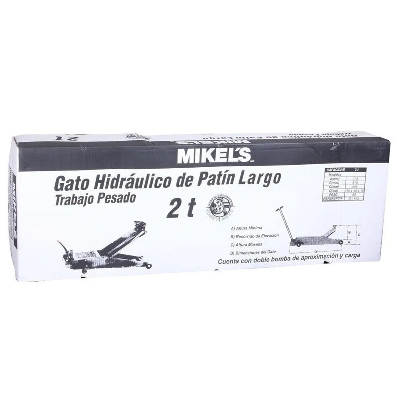 Gato Patin Trabajo Pesado Brazo Largo 2 T Mikels image number null