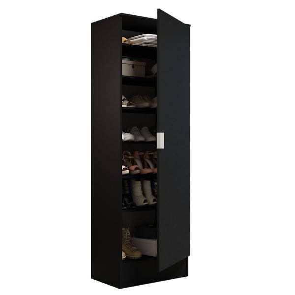 Zapatera Organizador Isis Madesa 1 Puerta Color Negro image number null