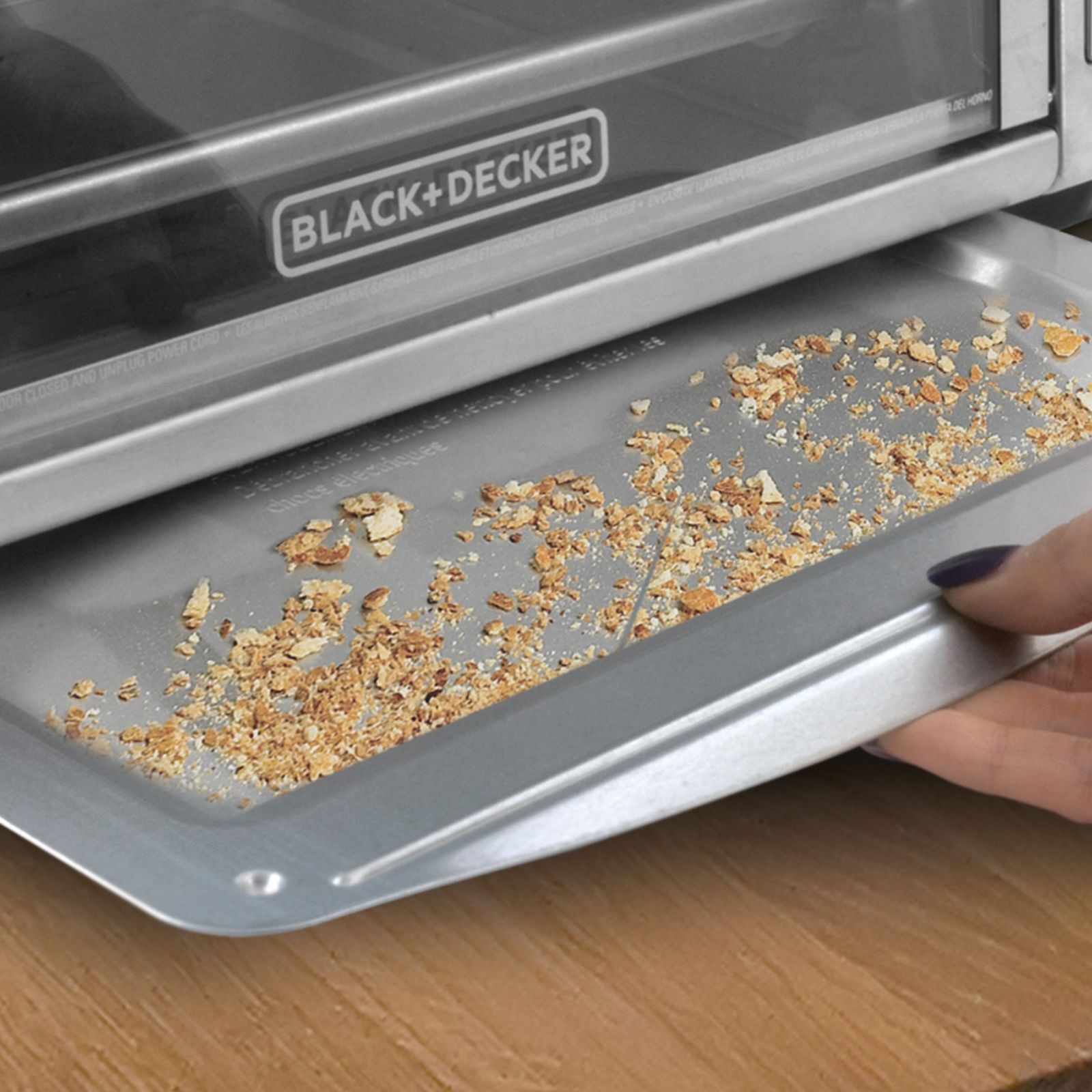 Horno El&eacute;ctrico con Freidora de Aire Black+Decker 22 Litros Gris TO4315SS-LA image number null