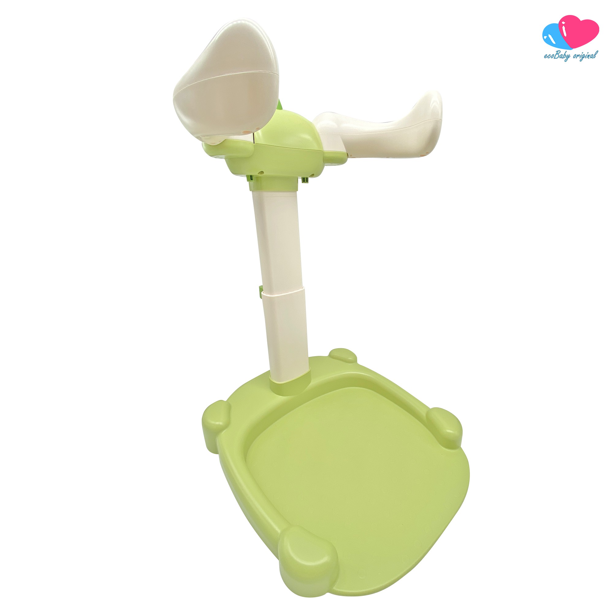 Soporte De Ba&ntilde;o Para Bebe Ecobaby Orginal Con Altura Ajustable Dinosaurio Verde image number null