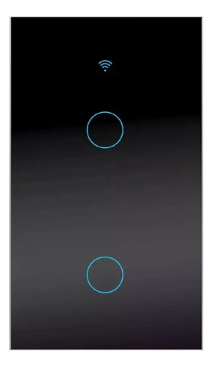 Interruptor De Luz De Pared Inteligente Wifi (2 V&iacute;as) Negro image number null