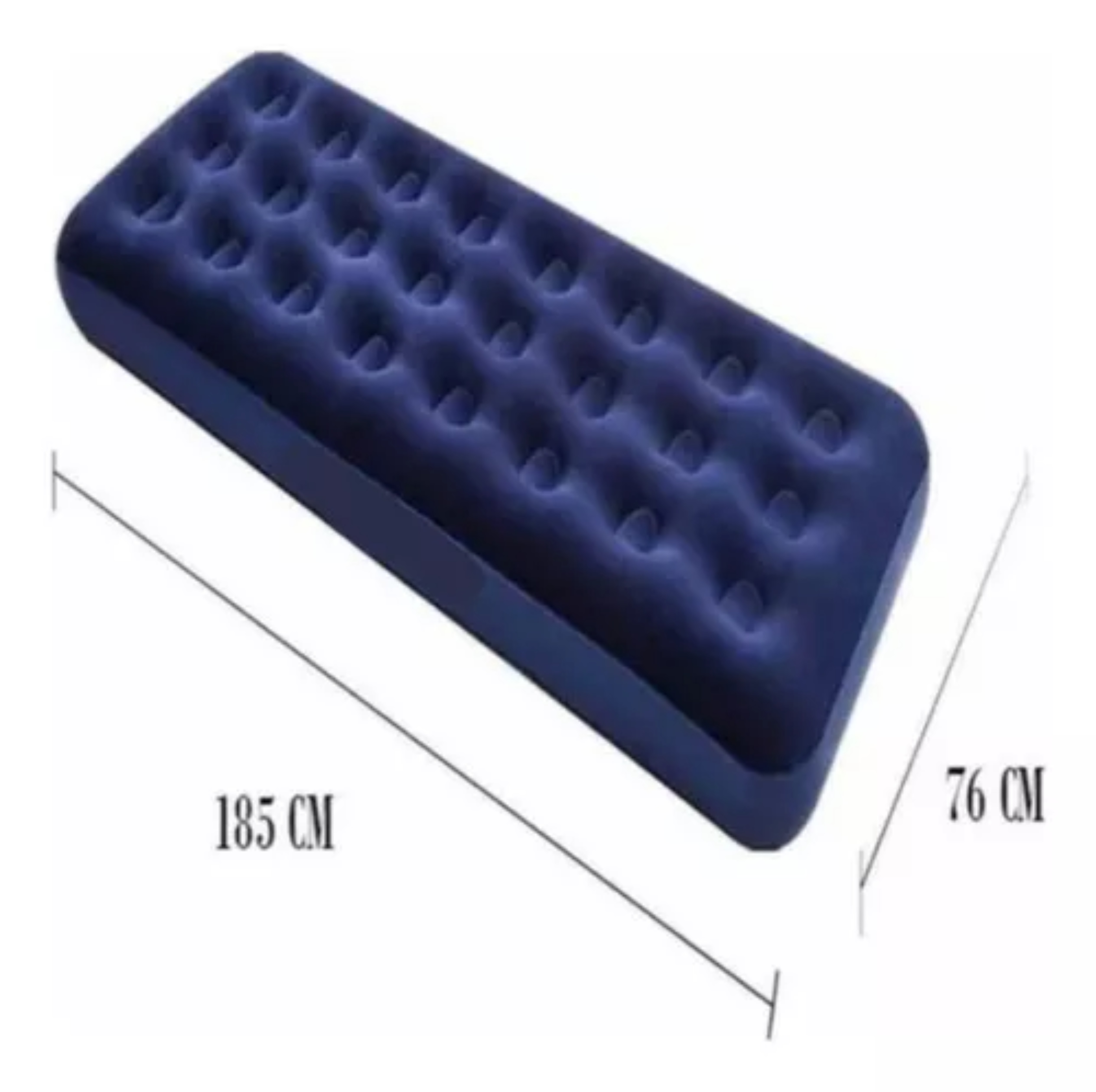 Colch&oacute;n inflable Bestway 67000 color azul hasta 150kg de 76cm x 185cm x 22cm. image number null