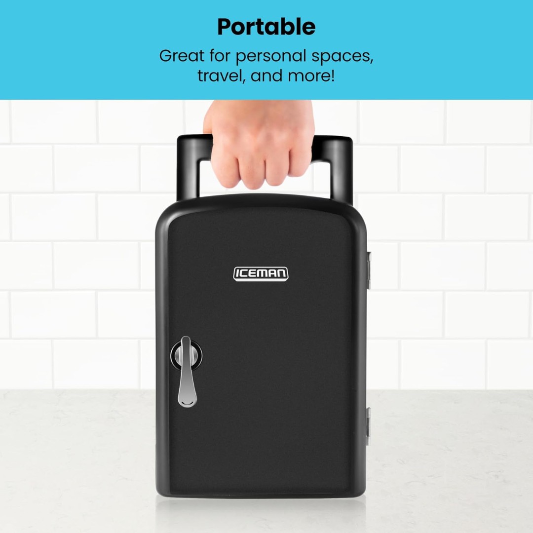 ICEMAN Mini Refrigerador Compacto con Superficie de Pizarra image number null