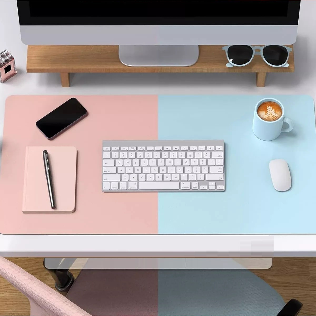 Mouse Pad Gamer Tapete Escritorio Raton 80x40cm Agua y Rose image number null