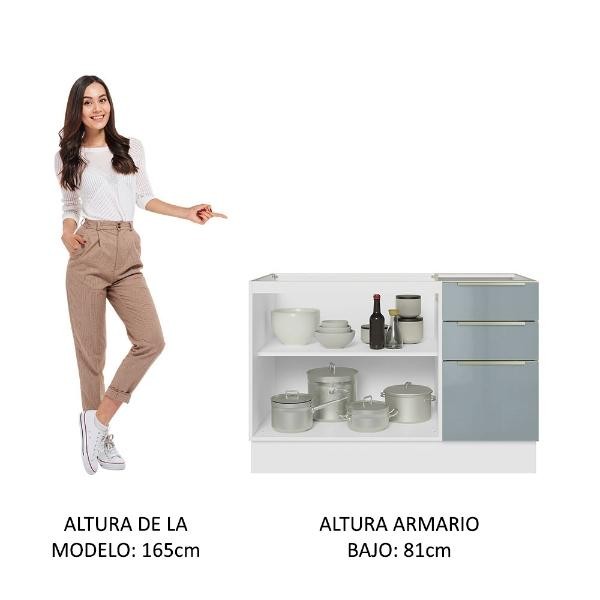 Gabinete Bajo Cocina Madesa Lux Con Acessorios y Tarja BG 02 image number null