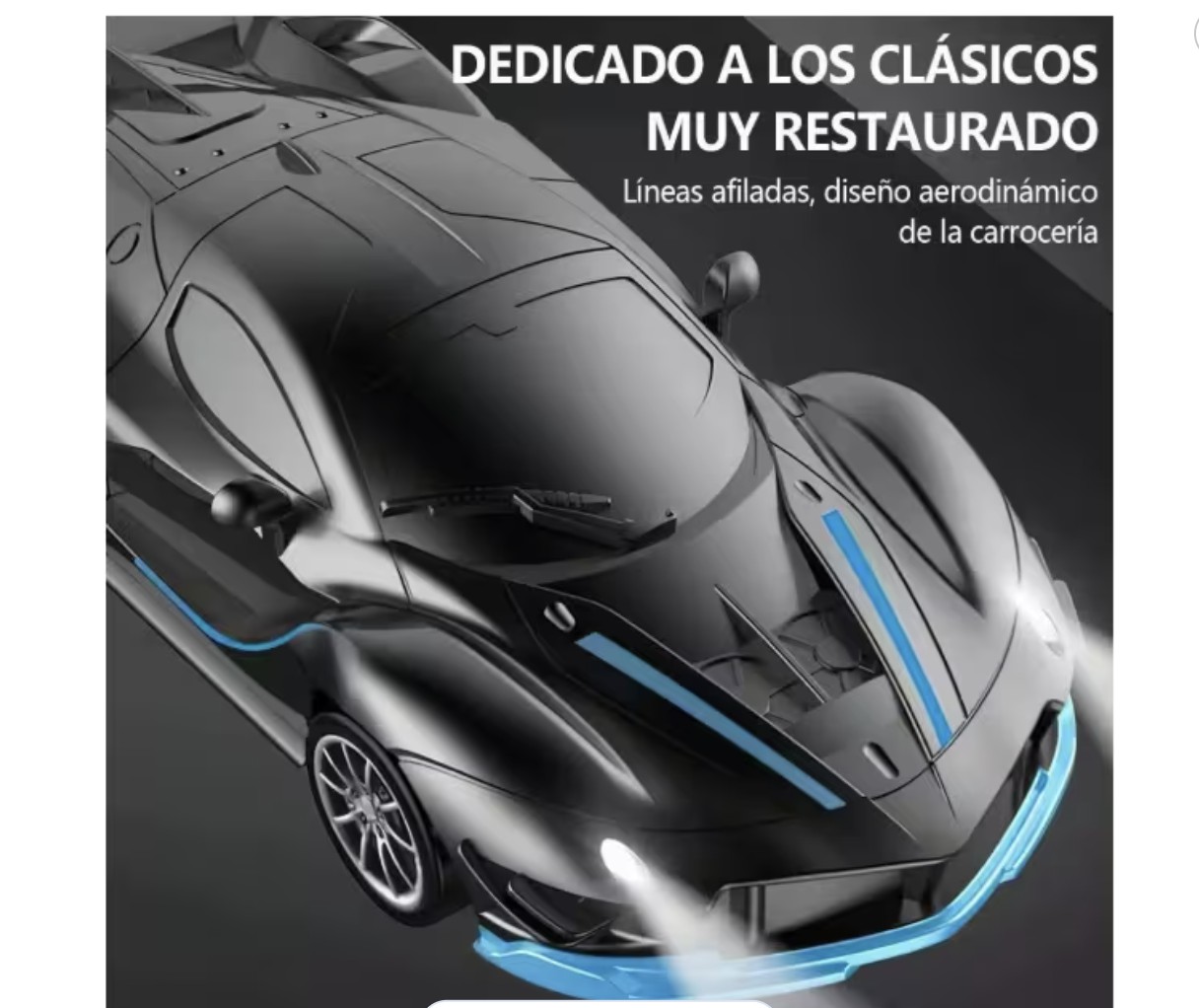 Carro Control Remoto Recargable Para Ni&ntilde;os Coche Modelo Azul image number null
