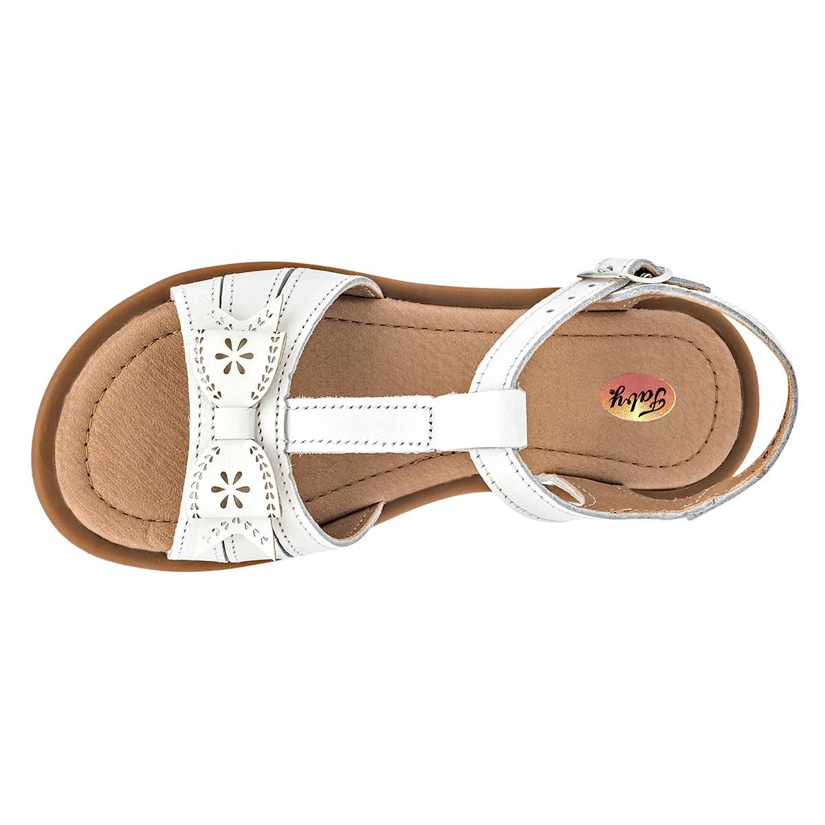 ZAPATO SANDALIA PISO ABIERTO Faby Ni&Ntilde;A 8260 COLOR BLANCO image number null