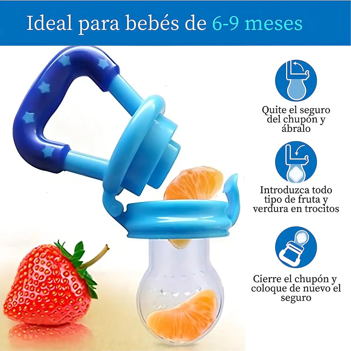 Chupones Alimentadores Chupetes Para Bebe 7 Piezas Sin Bpa Color Multicolor image number null
