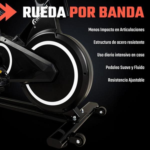 Bicicleta Spinning Fija Estacionaria Fitness Monitor Pulso Centurfit image number null