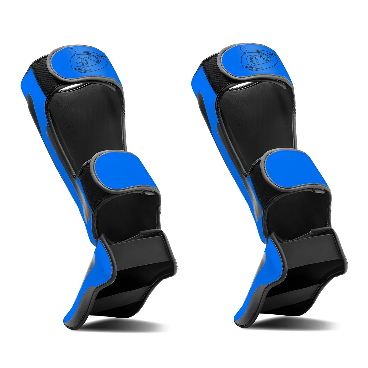 Espinilleras Kick Boxing Engrosado Artes Marciales Azul Talla: M image number null