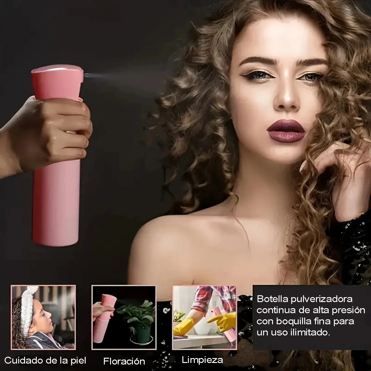 Kit 12pz Peine De Masaje De Cepillo Adecuado Cabello Rizado Rosa image number null