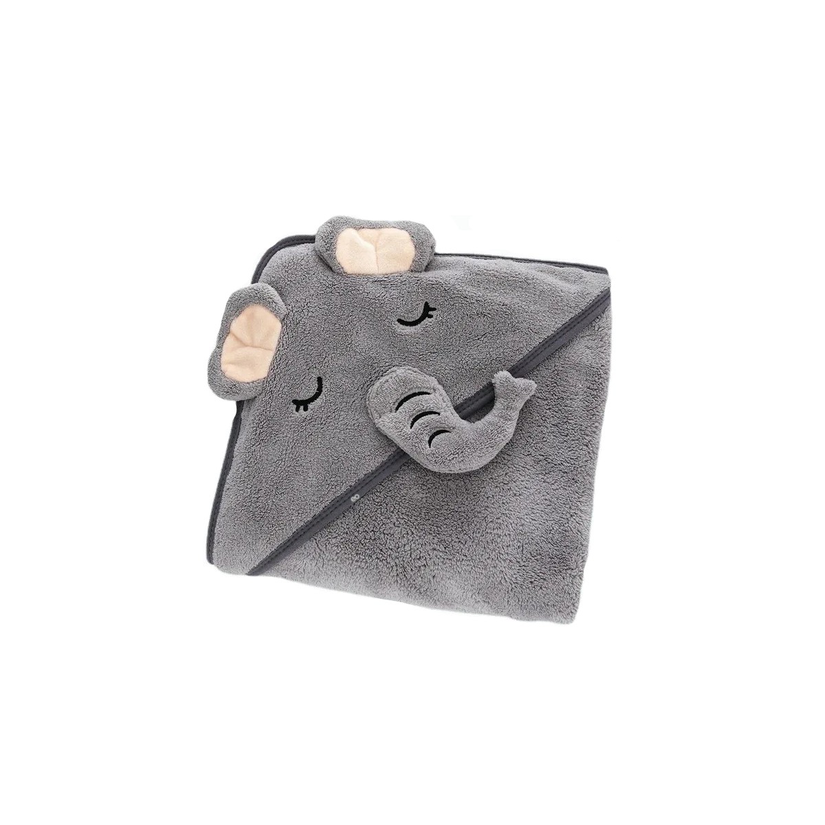 Toalla Para Bebe Animales Ni&ntilde;os Divertidos Elefante gris image number null