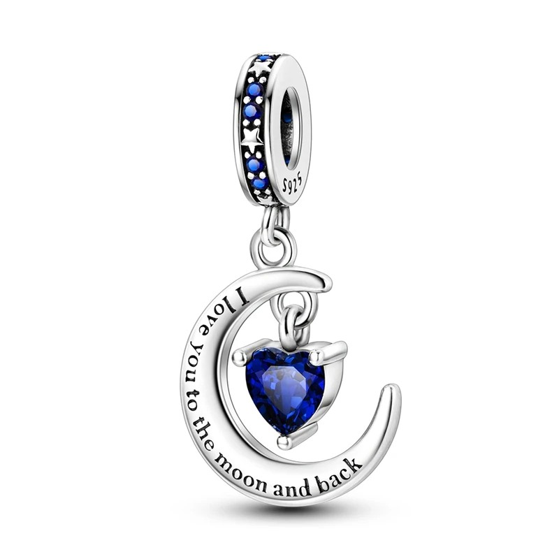 Charms de Plata Esterlina 925 para Pulsera y Collar SET 5 PCS Random, Abalorios Colgantes Edicion LOVE Joyer&iacute;a DIY image number null