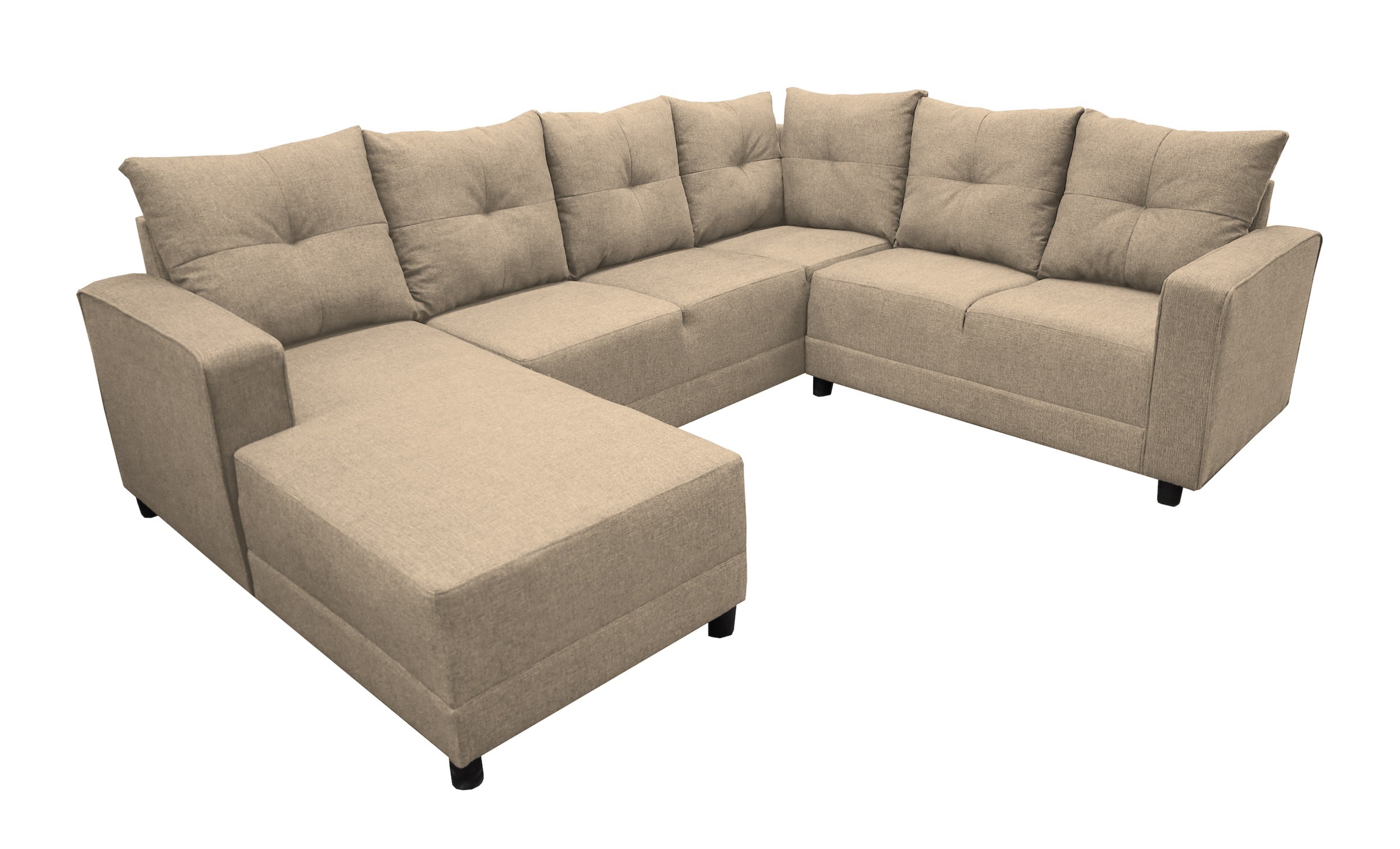 Sala esquinera modular en U El Bazar Store Hera Beige 160x275x215 cm image number null