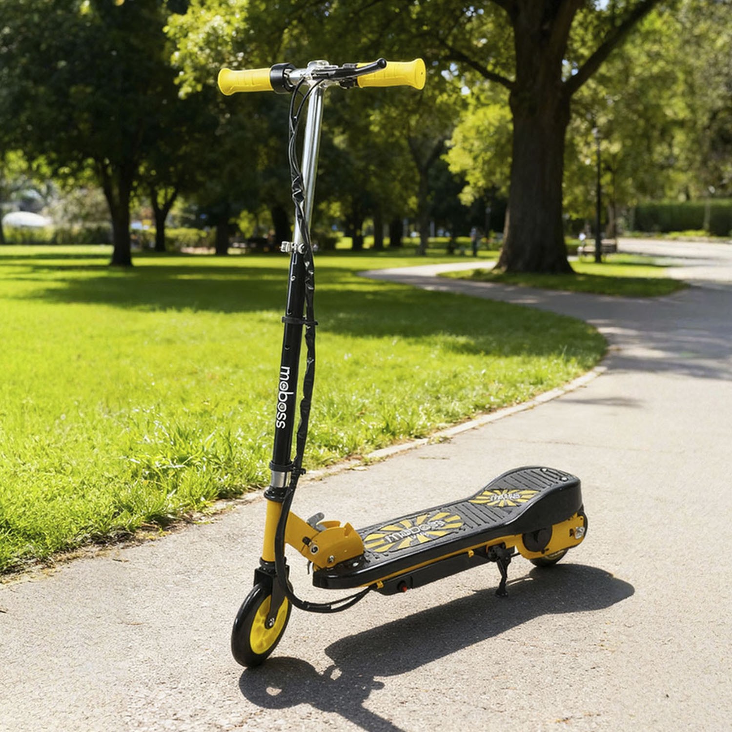 Scooter Electrico Infantil Plegable Moboss CD2 24V Amarillo image number null