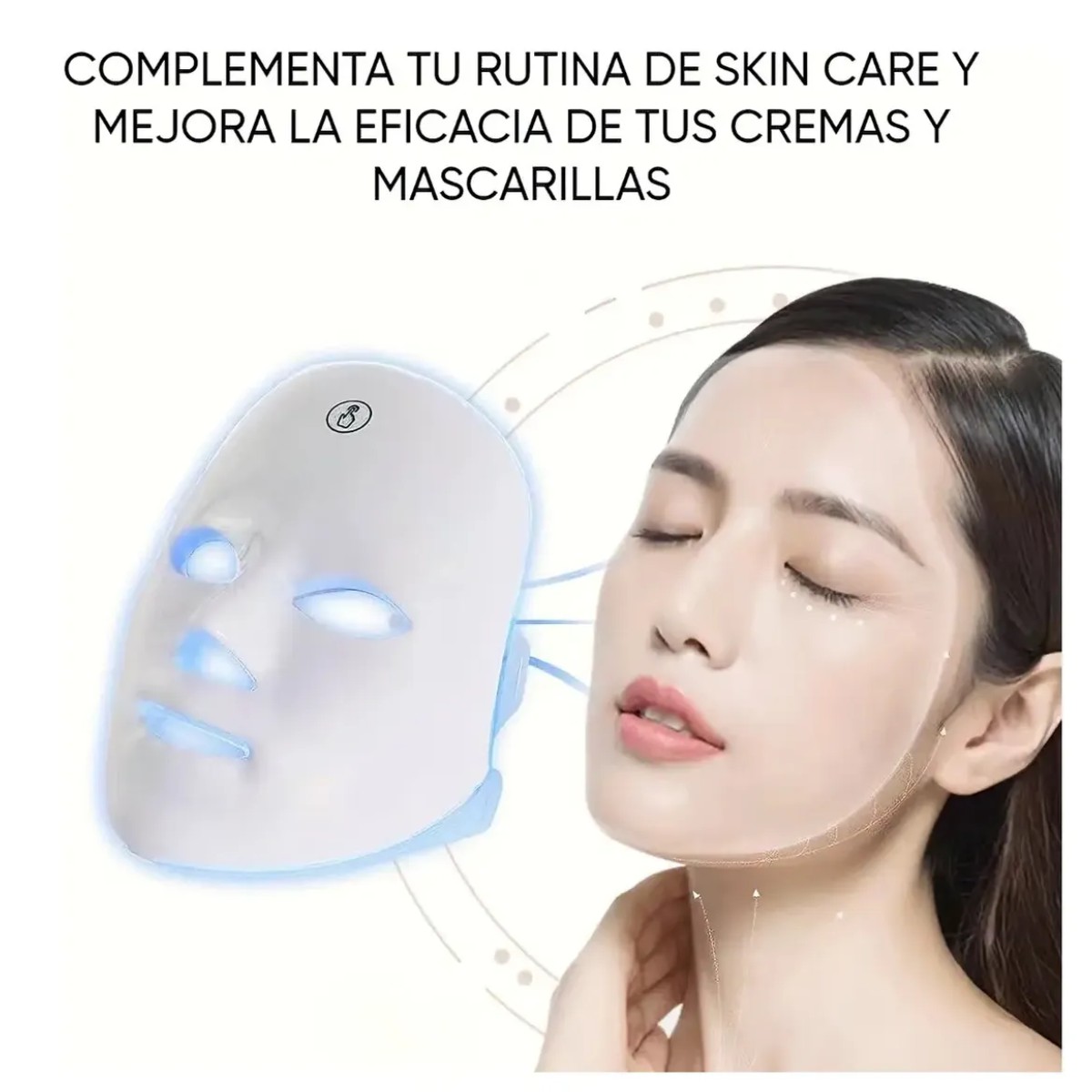 M&aacute;scara Facial Led Spa Skin Care Belleza Luz De 7 Colores image number null