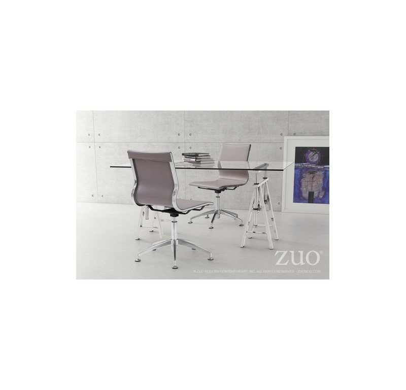 Silla De Oficina Glider (Conferencia) - Cafe Claro - Kessa. image number null