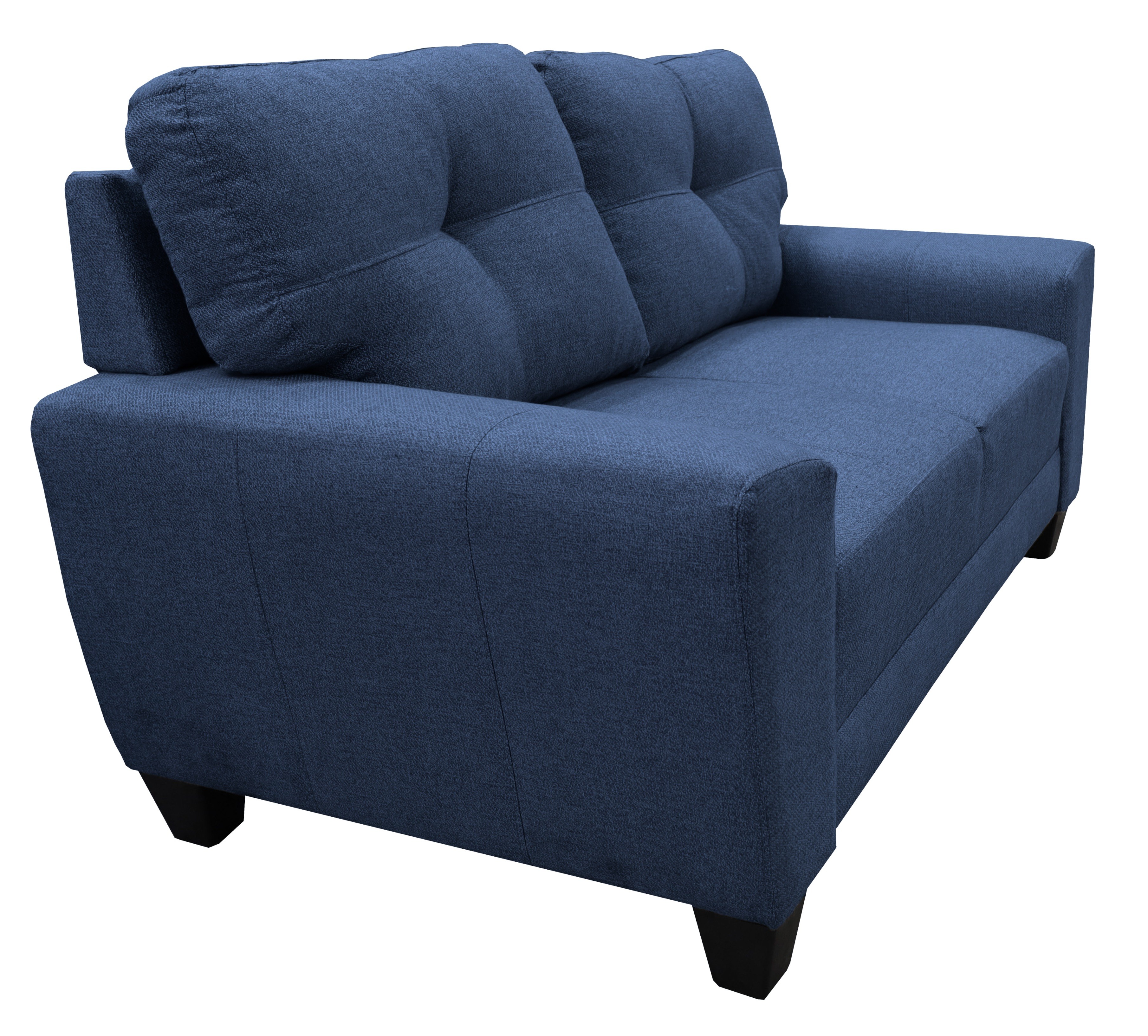 Love seat El Bazar Store Sidney Lino Azul marino 2 plazas, Modular, Moderno, Sala, Sofa image number null