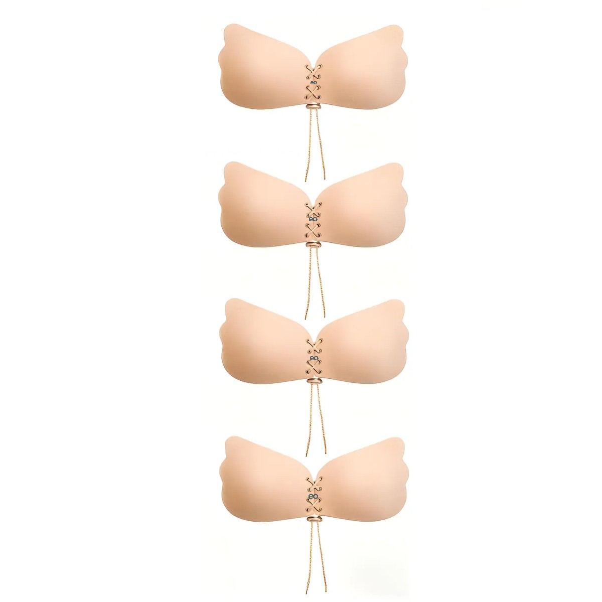 Brasier Strapless Push Ups Invisible Sin Tirante, 4 Uds Color Piel 38C image number null