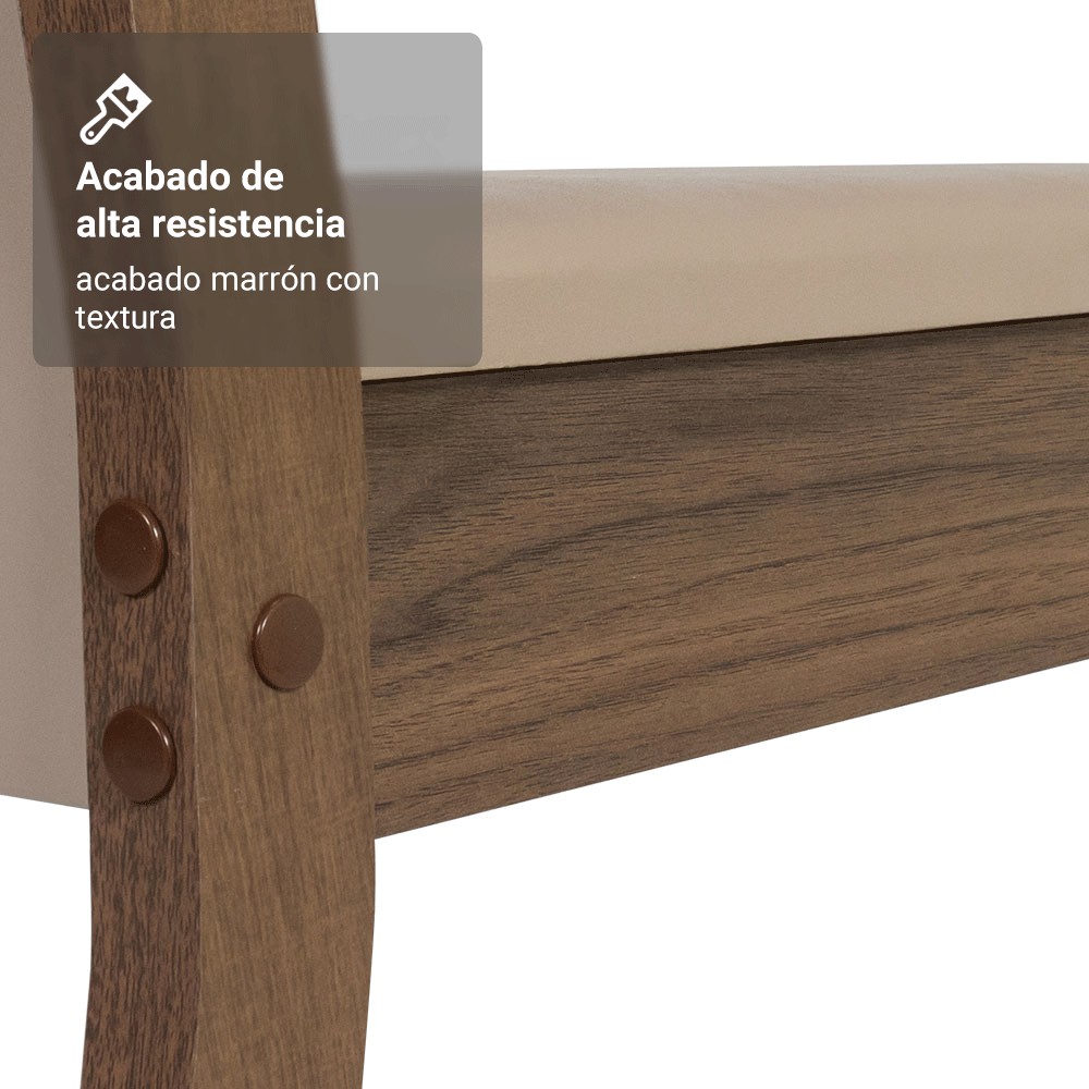 Juego de Comedor Mesa y 4 Sillas Madesa Sophie MB image number null