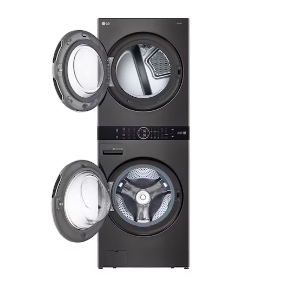 Torre de Lavado a Gas LG WK22BS6 22KG Frontal Negro ALBY ENTREGA SOLO VALIDA EN LA CDMX Y ZONA METROPOLINA image number null