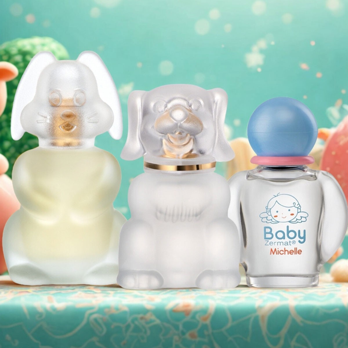 Set 3 perfumes Zermat beb&eacute; Boby Michell Bouny floral suave image number null