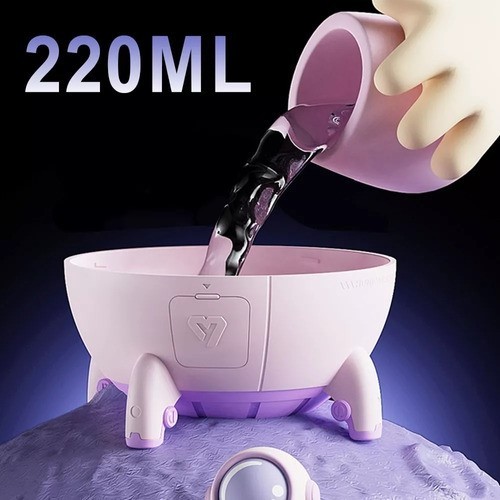 Humidificador De Aire Silencioso Astronaut Space Capsule Rosa Palido image number null