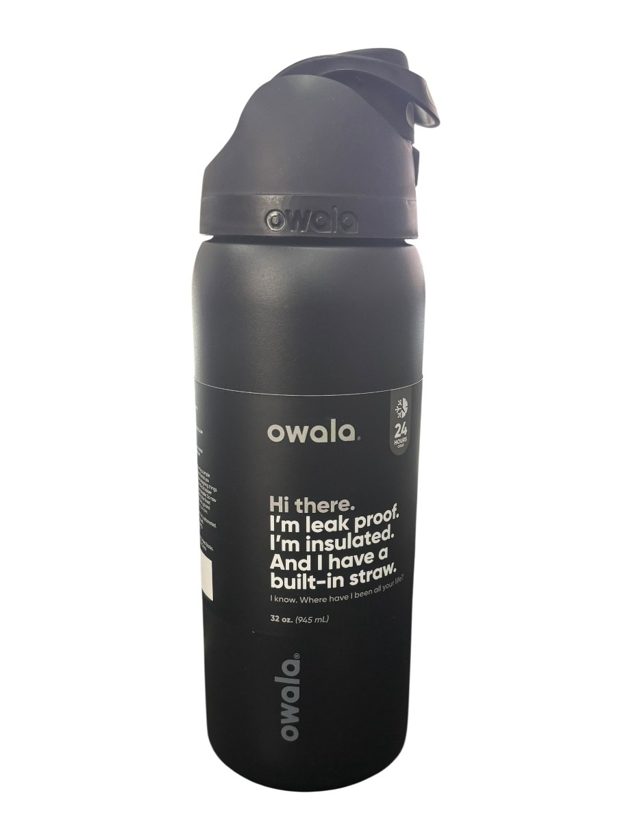 Termo de acero inoxidable Owala color negro de 40 oz 1.2 L image number null