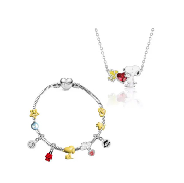 Set De Collar Y Pulsera Snoopy image number null