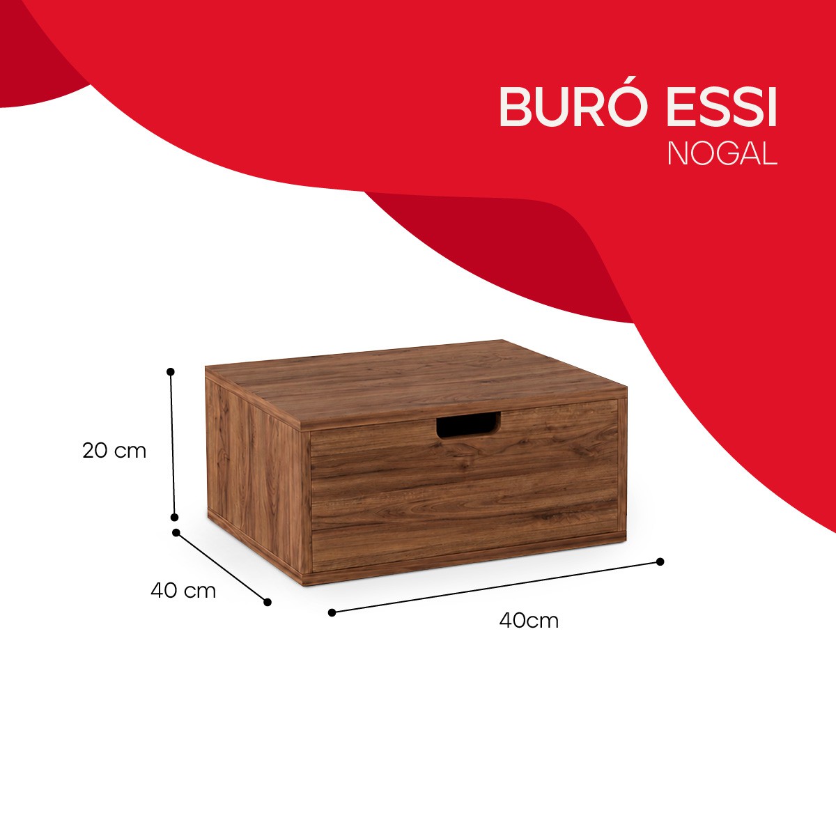 Set 2 Buros Essi, Atlas Del Descanso Color Nogal image number null