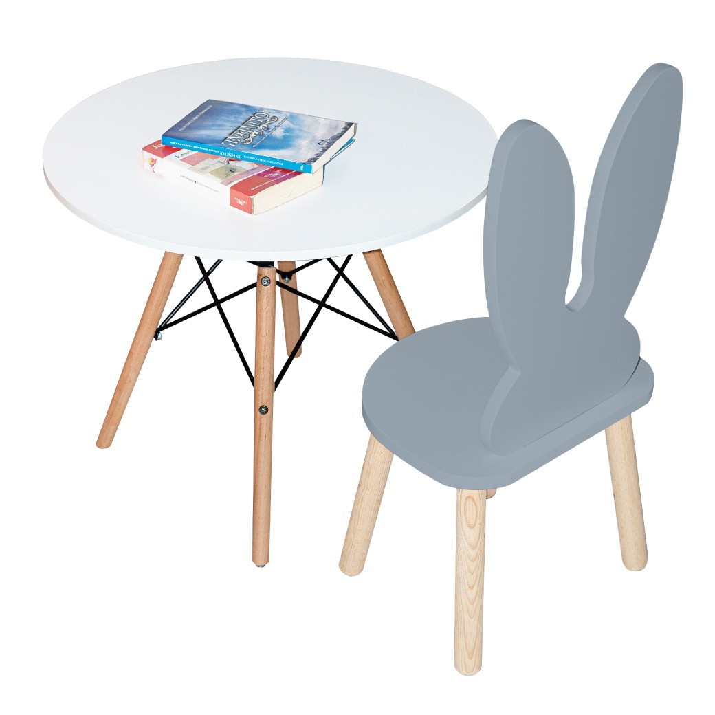 Silla de conejo con mesa eames &ndash; dise&ntilde;o infantil image number null