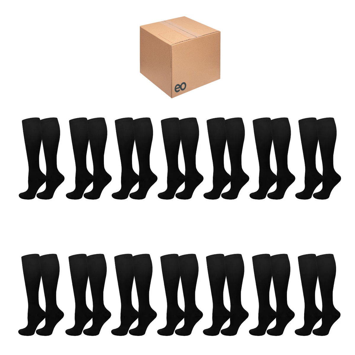 Set 14par Medias Calcetines De Compresi&oacute;n Talla L/XL Combinacion B image number null