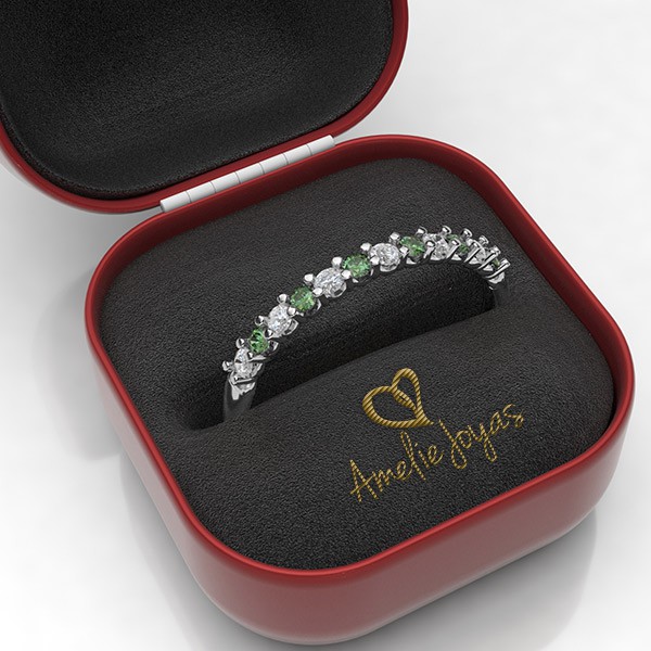 Churumbela en Oro Blanco de 14K Amelie Joyas image number null